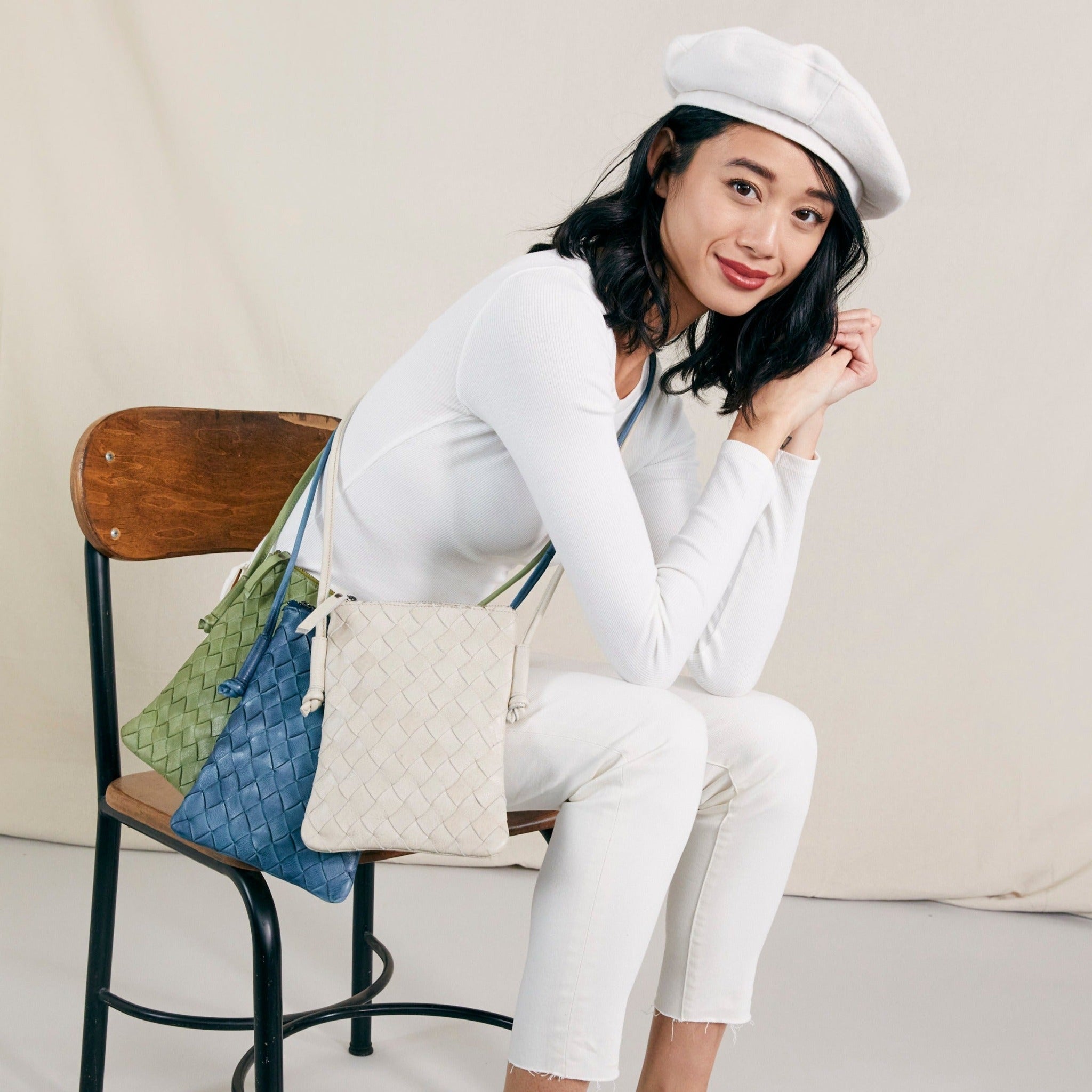Milly Leather Crossbody Bag - Image 16