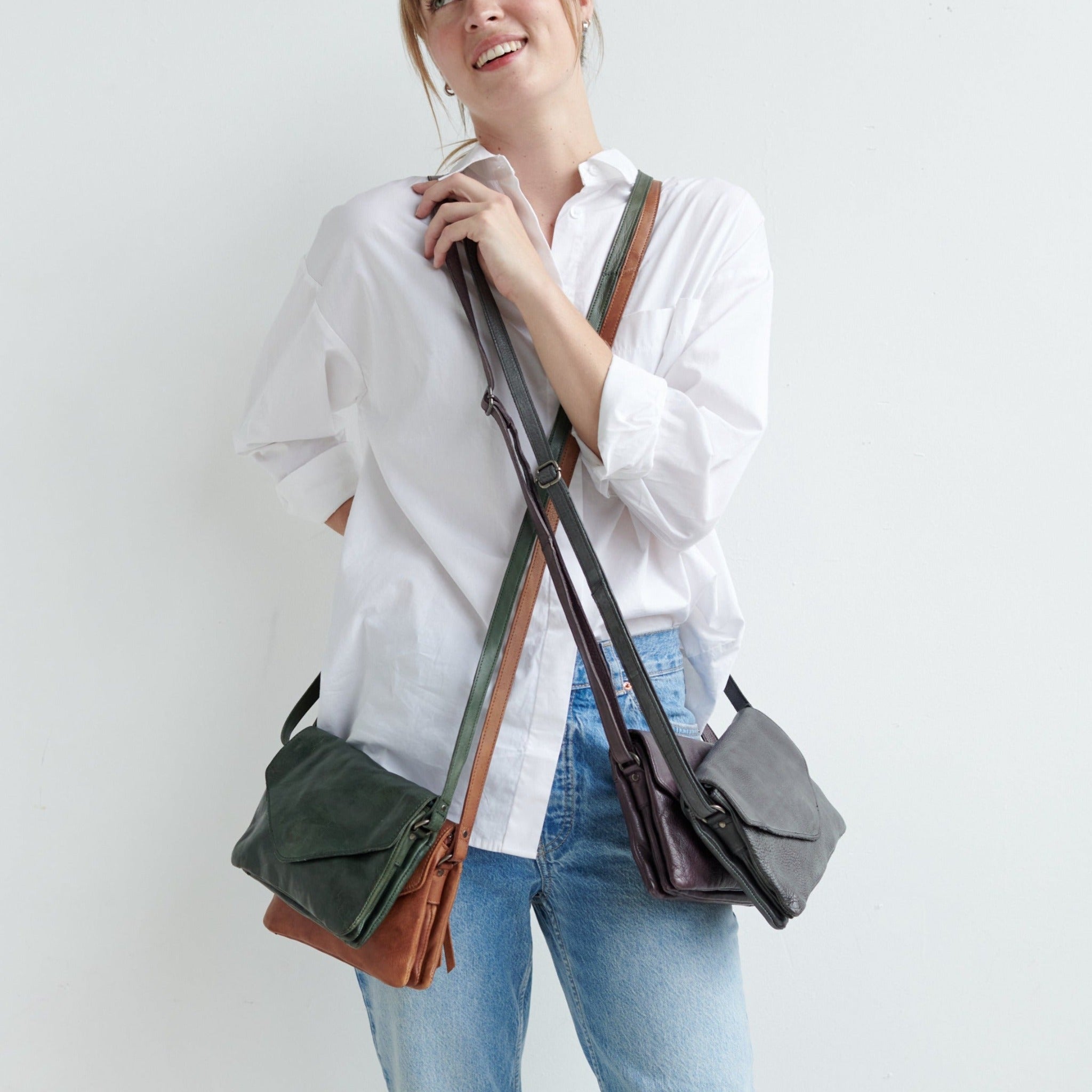 Harbor Leather Crossbody Bag - Image 22