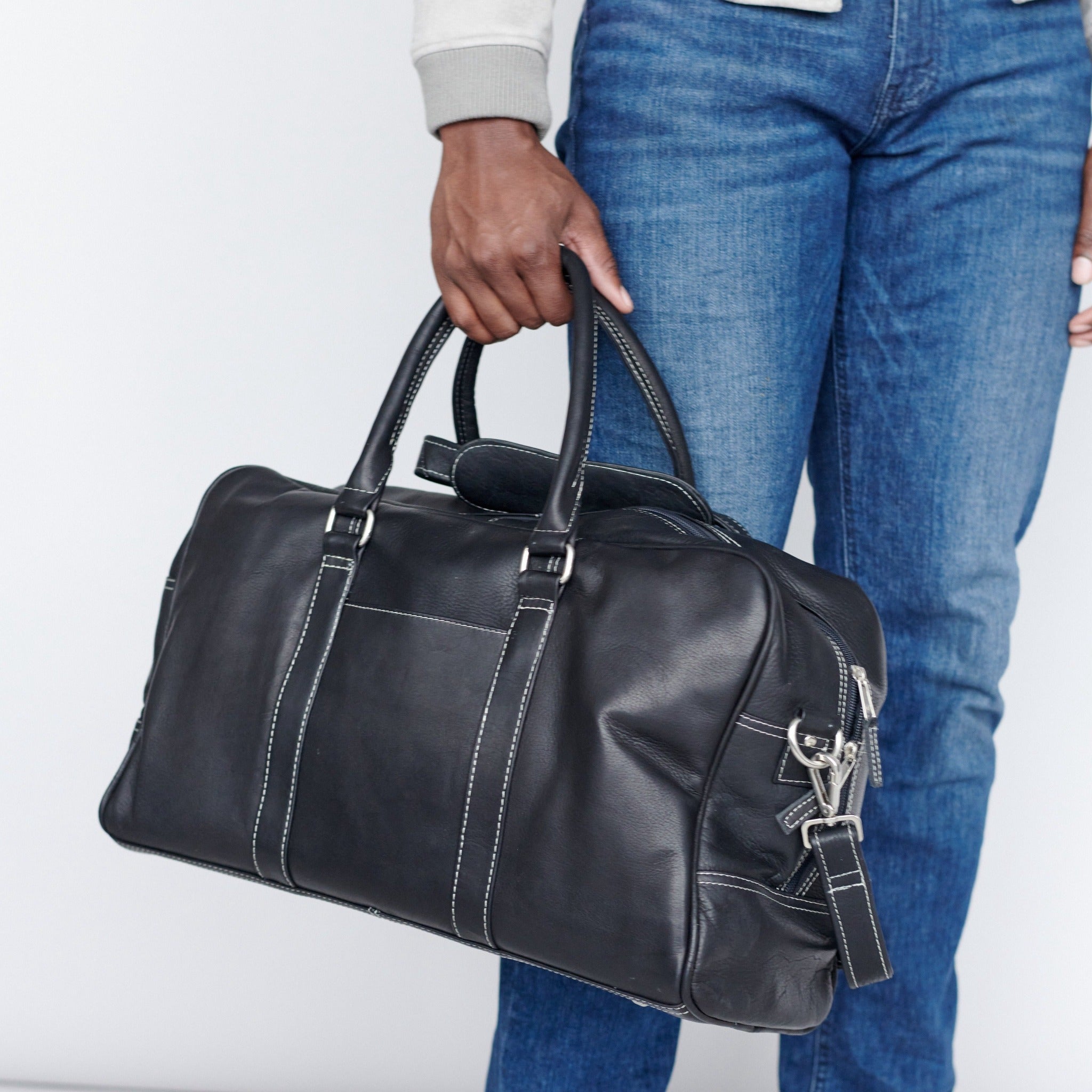 Cabin Leather Duffel Bag - Image 8