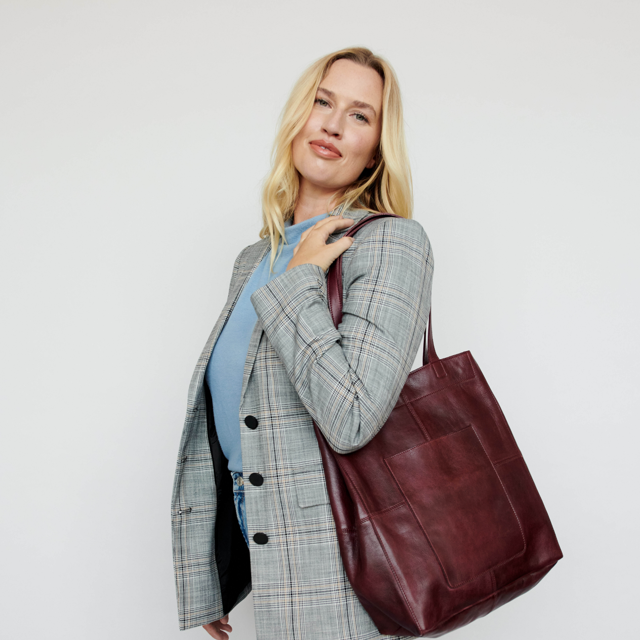 Margie Leather Tote Bag - Image 18