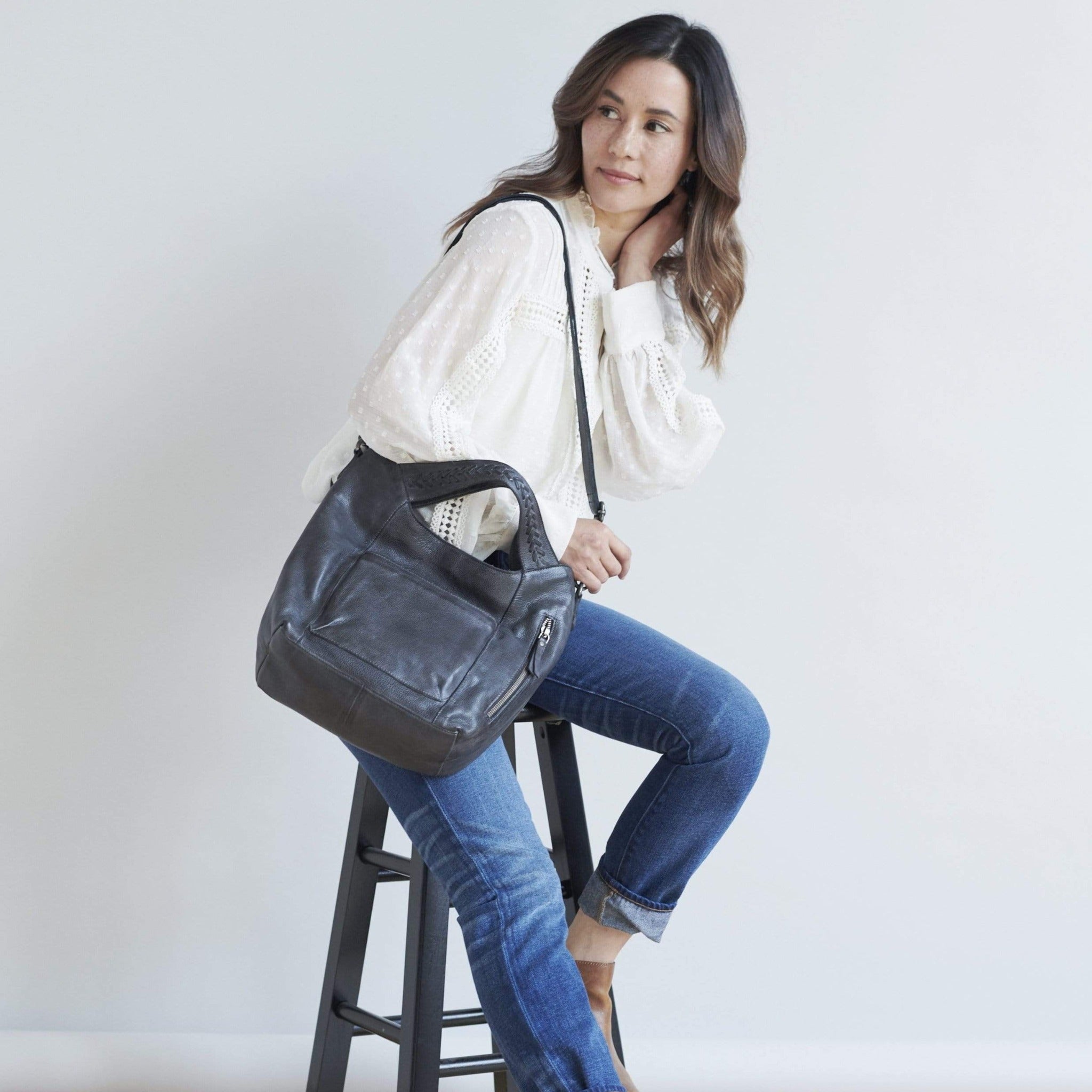 Mason Leather Crossbody Bag - Image 12