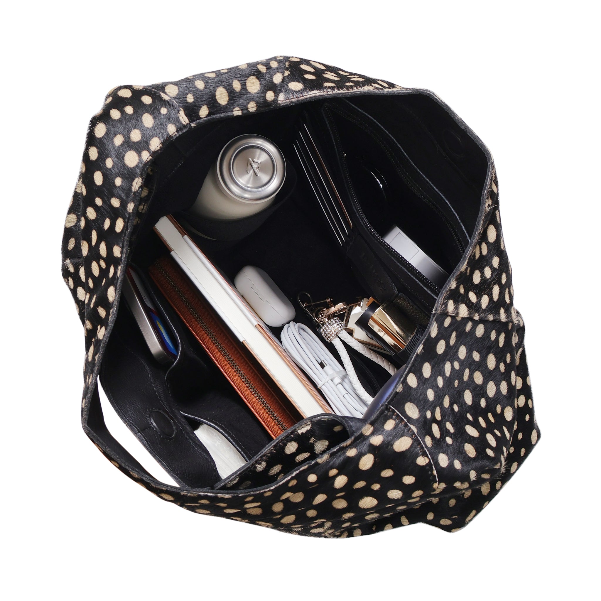Lindsey Hair On Leather Tote Bag - Image 6