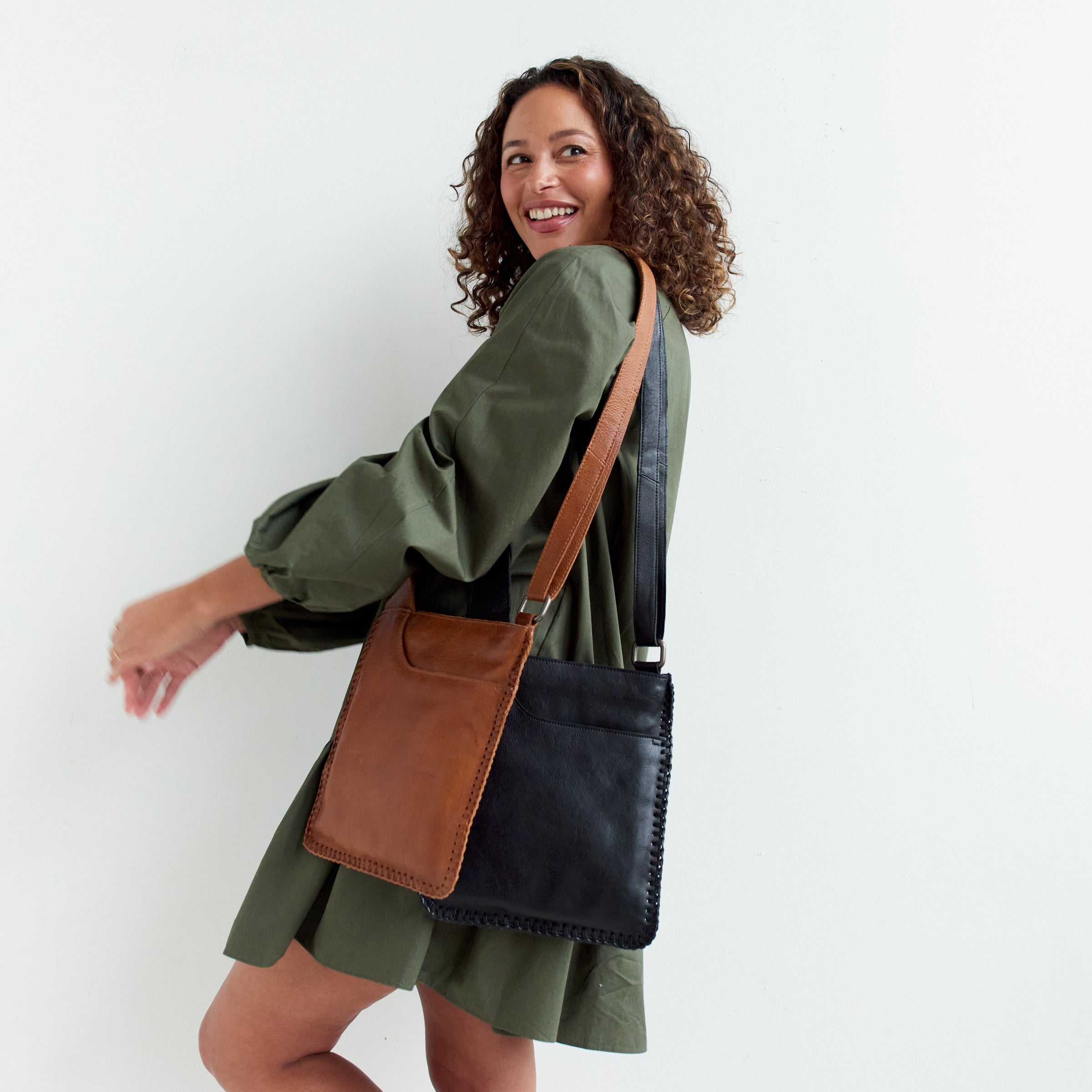 Brynn Leather Crossbody Bag - Image 14