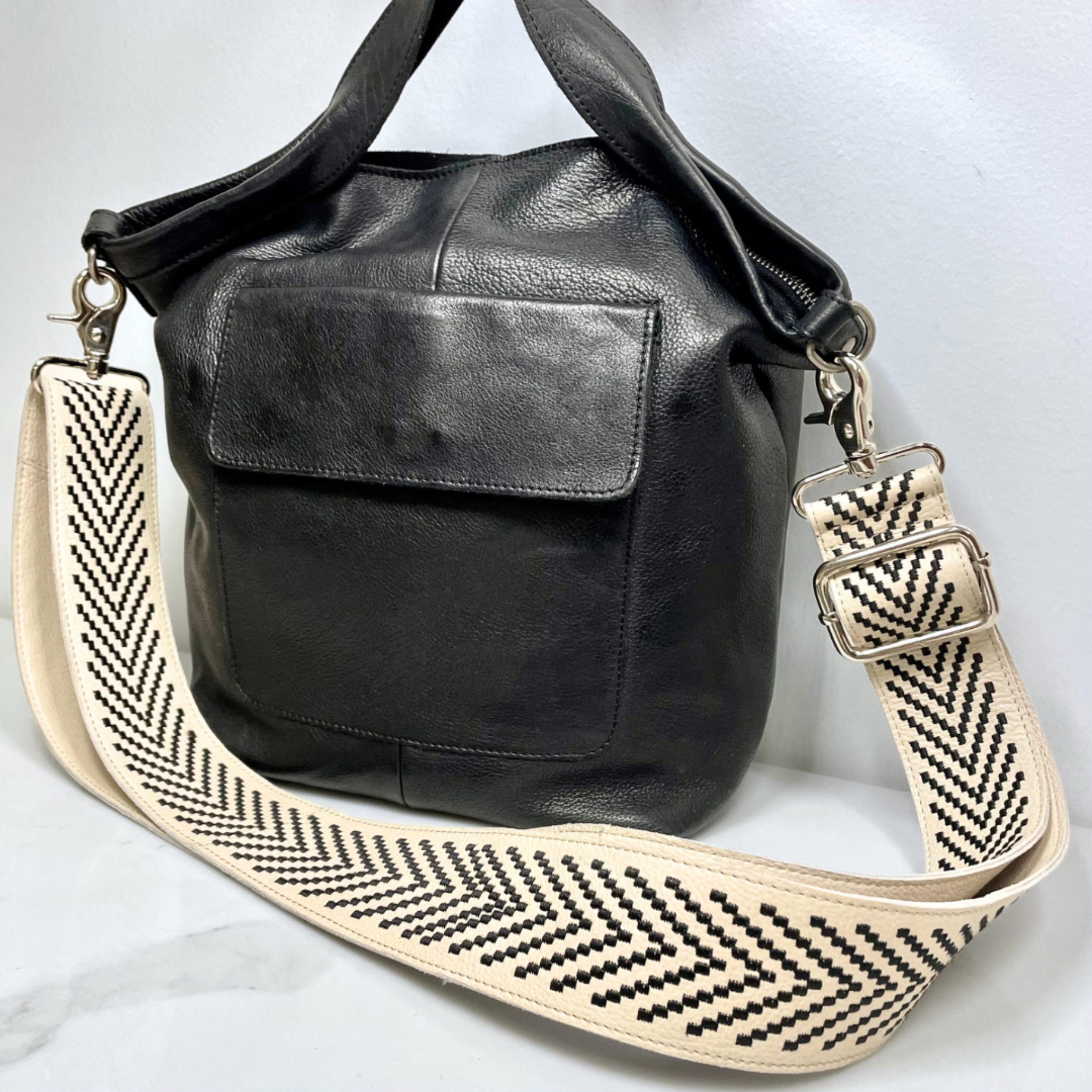 Bowie Leather Shoulder Strap - Image 9
