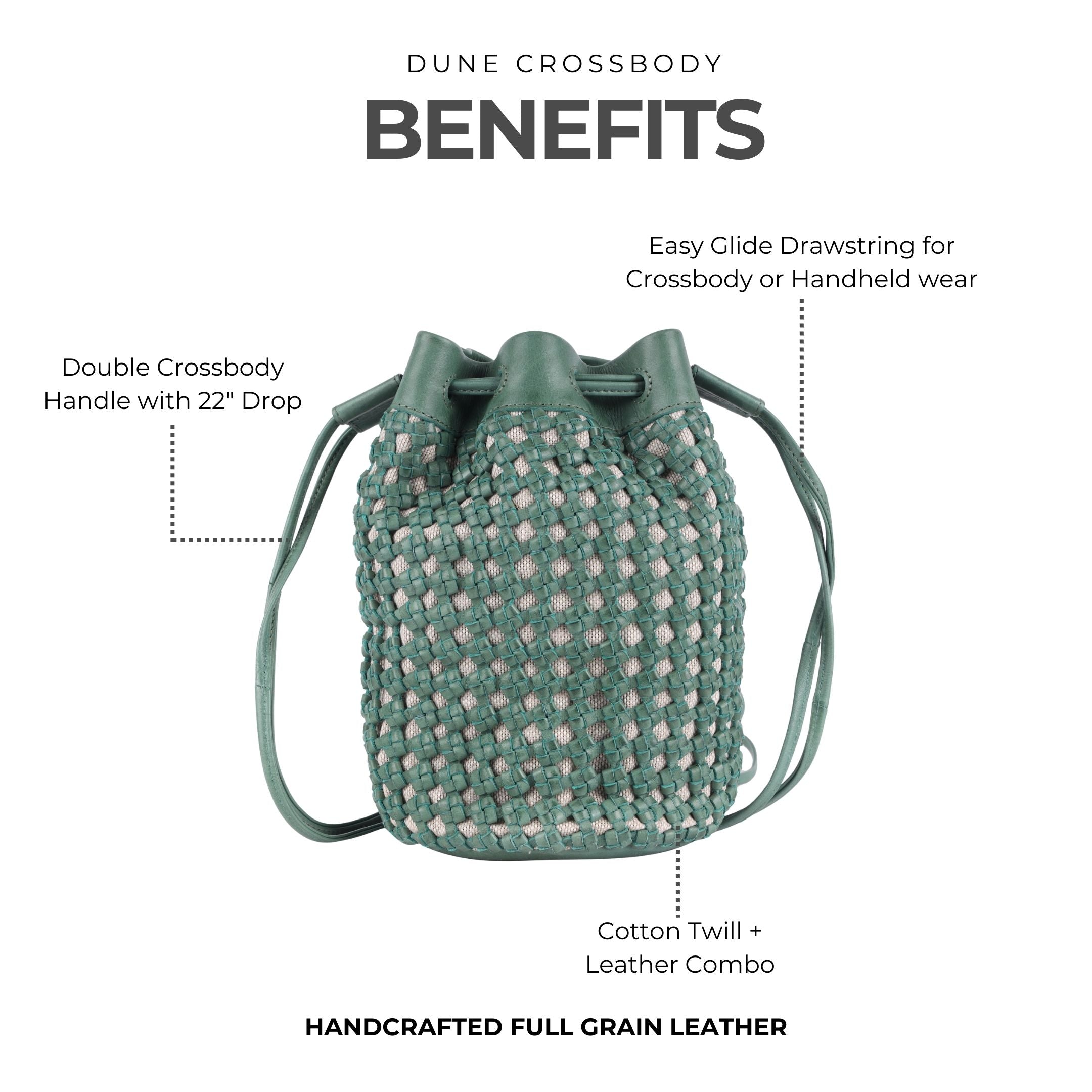 Dune Leather Crossbody Bag - Image 2