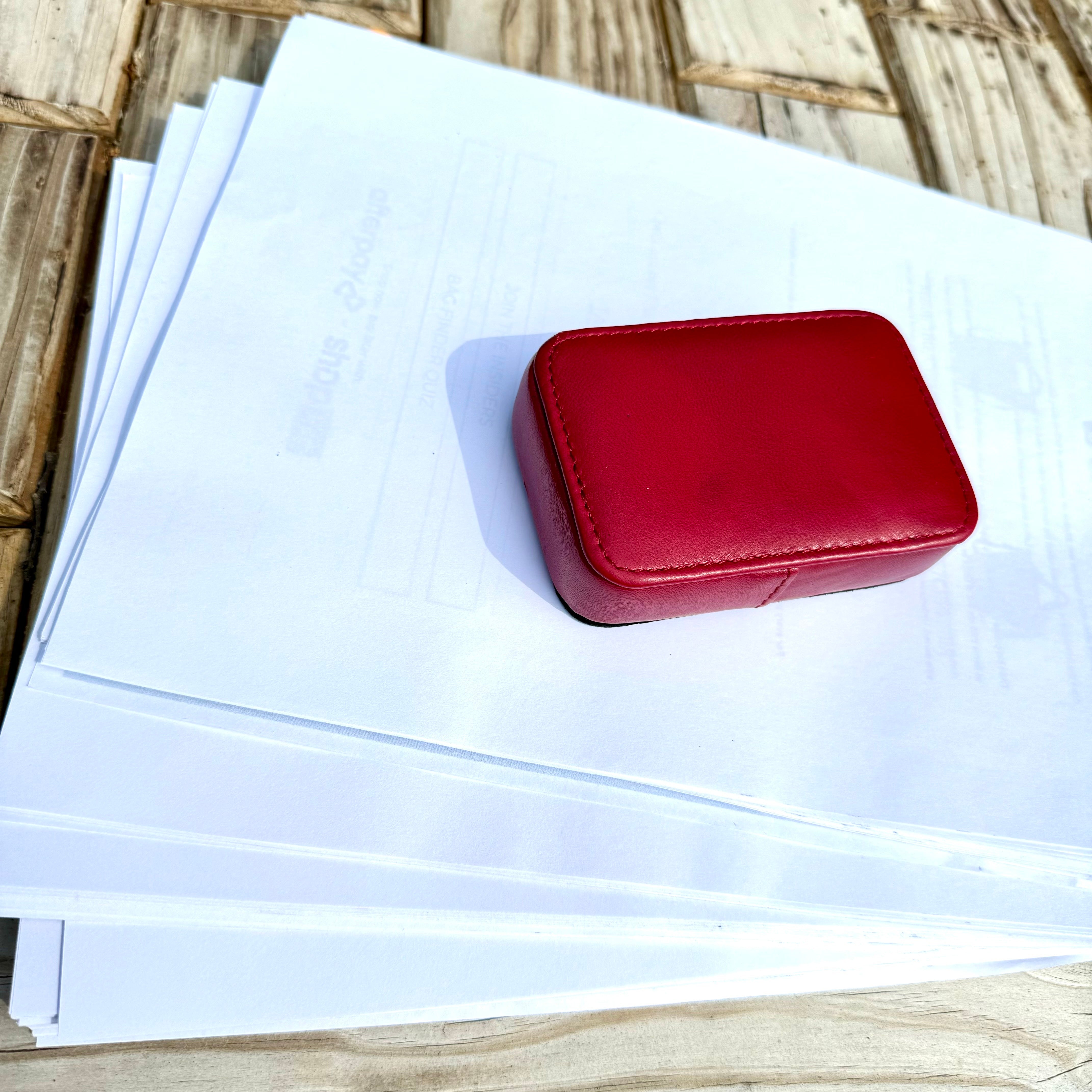 Framed Leather Paperweight - Image 9