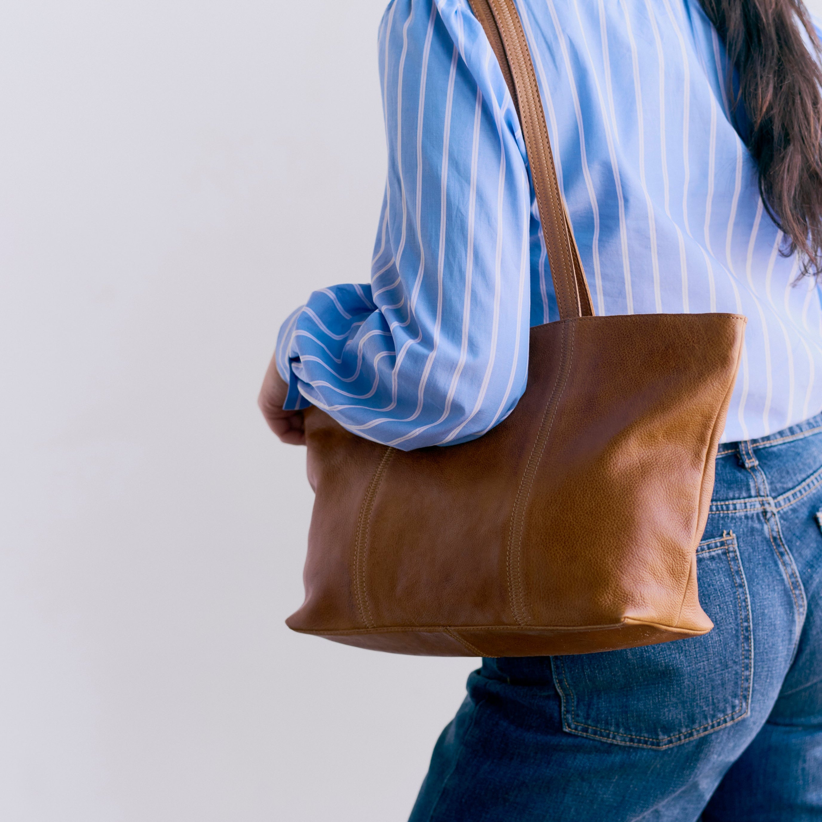 Margot Leather Tote Bag - Image 7