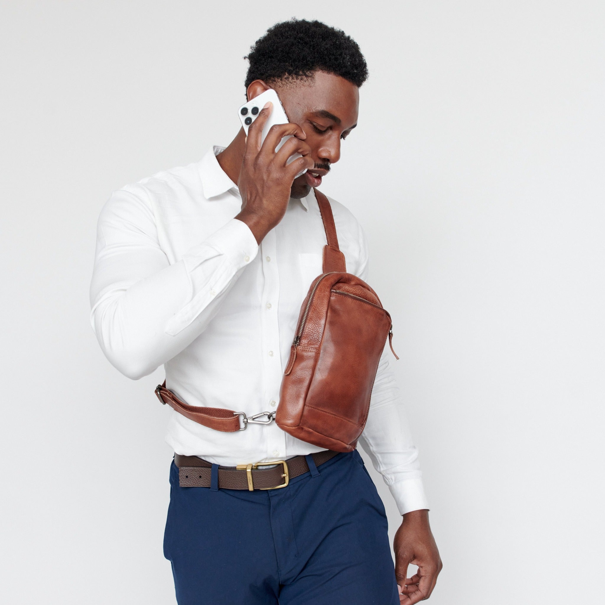 Austin Leather Sling Bag - Image 8