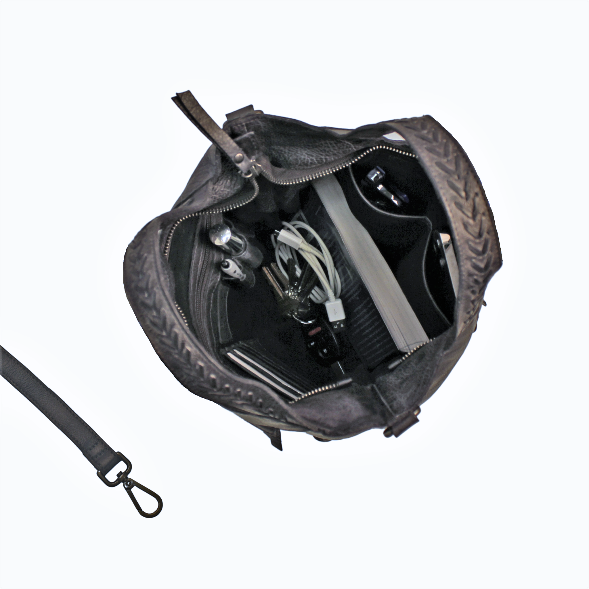 Mason Leather Crossbody Bag - Image 11