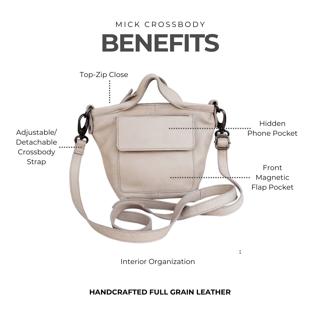 Mick Leather Crossbody Bag - Image 5