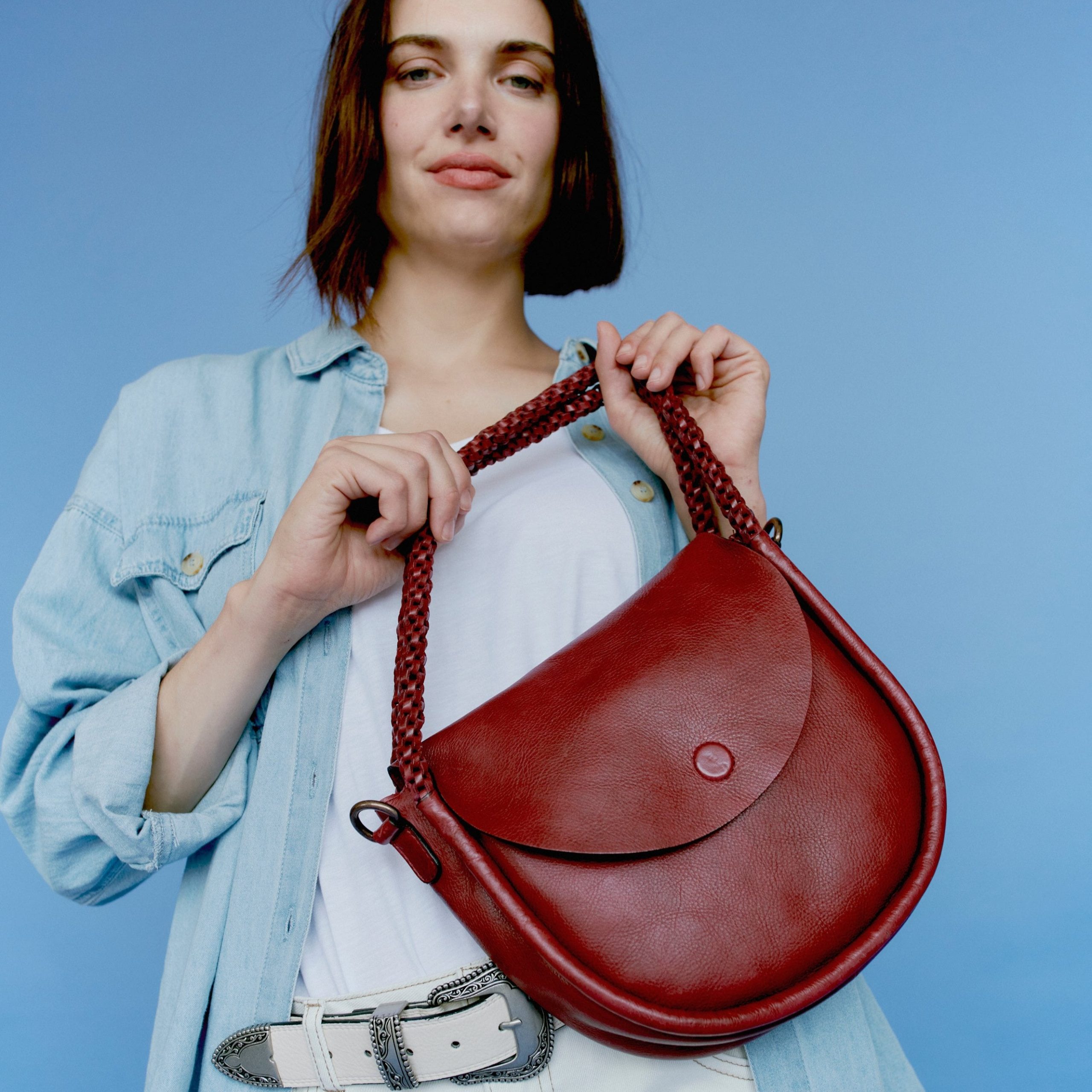 Portage Leather Crossbody Bag - Image 6