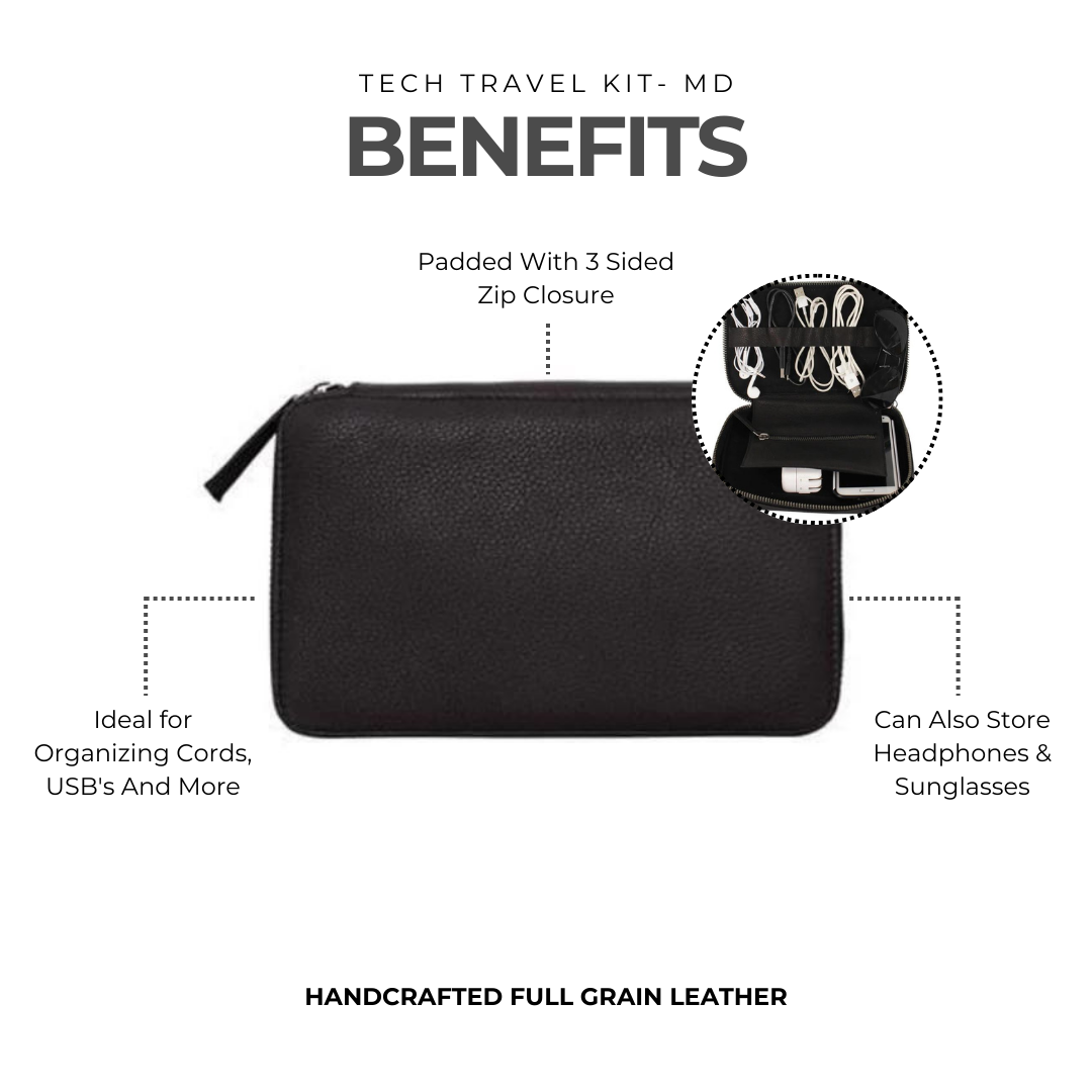 Leather Tech Travel Kit- Md - Image 3