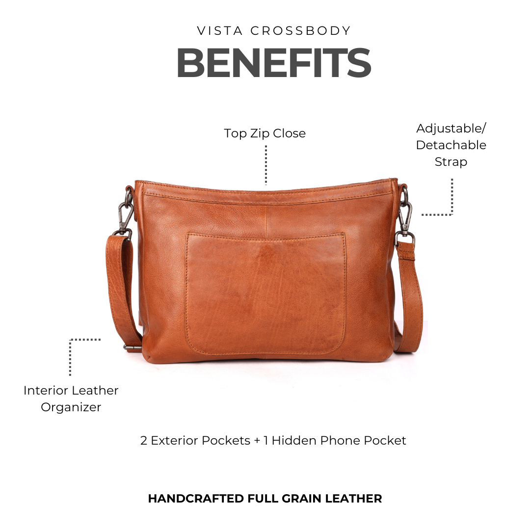 Vista Leather Crossbody Bag - Image 5