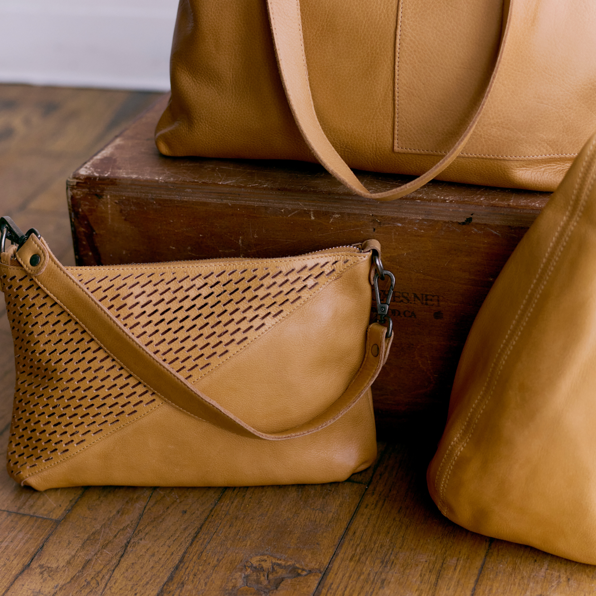 Stevie Laser Leather Crossbody Bag - Image 7